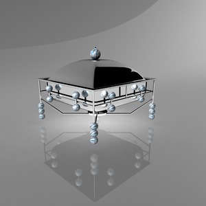 Casserole chauffante et marmite chauffante en métal de forme carrée de dernière conception pour le service de buffet et pour la fête - Product Image 1