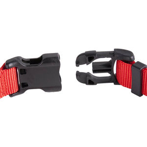 ปลอกคอสุนัขไนลอนสีแดง/ดำ ดีไซน์ทนทาน ปรับขนาดได้ นุ่มสบาย สไตล์สองสี เหมาะสำหรับใช้ในชีวิตประจำวัน - Product Image 4