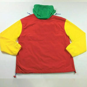 Chaqueta Cortavientos Anorak Ligera y Transpirable para Hombre, Diseño Personalizable, Cierre Impermeable con Cremallera, Talla Grande, Bloques de Color - Product Image 2