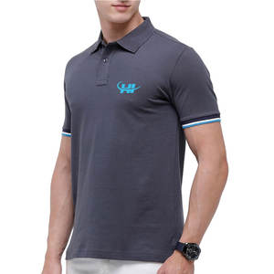 T-shirts respirants à motif uni pour hommes, impression de logo personnalisée, design élégant, tissu polyester/coton écologique, séchage rapide - Product Image 1