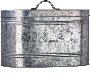 <b>Set</b> of 3 Galvanized Iron Farmhouse <b>Kitchen</b> Storage <b>Canister</b> Vintage Metal Storage <b>Canister</b> with wood lid tea, coffee, cookies - Product Image 3