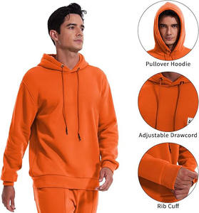 Sweat à capuche unisexe 100% coton French Terry Boxy Nouveau design Imprimé Épaule tombante Surdimensionné Hiver Top Heavyweight Blank Hoodie High - Product Image 3