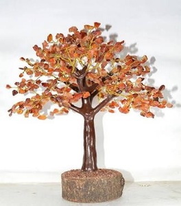 Pierre précieuse naturelle cornaline rouge 500 puces perlées Agate et Chakra Style perlé cristal arbre pour arbres décoratifs - Product Image 1