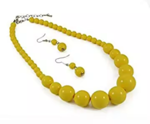 Elegante colección de collares de resina hechos a mano, accesorio de moda con estampado de animales pulidos con estilo Ángel para montañas y playas - Product Image 1