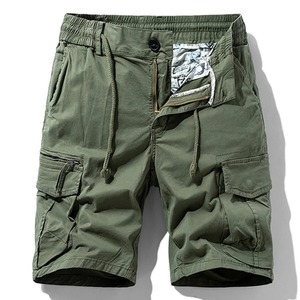 กางเกงคาร์โก้ผู้ชายขาสั้นผู้ชายขาสั้นยุทธวิธีมีกระเป๋าหลายกระเป๋าลำลองคลาสสิกกางเกงวิ่งเอวยางยืดสำหรับผู้ชายฤดูร้อน - Product Image 5