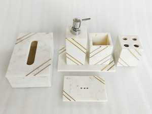 ชุดจัดระเบียบในห้องน้ำทำจากเรซิ่นแบบสมบูรณ์ - Product Image 4