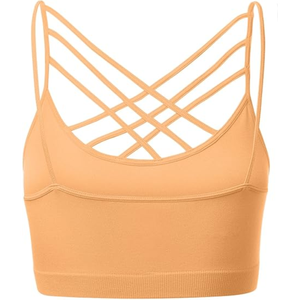 Nuevo 2025 Sujetador deportivo sin espalda en U profundo con cuello colgante para mujer - Product Image 2