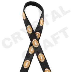 Texas Tech personalizado oro blanco semilla bolsa de cuentas correas 'Hook Em Horns' accesorio de moda correa de monedero con cuentas - Product Image 2