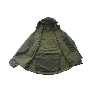แจ็คเก็ตทหารมีฮู้ดสำหรับฤดูหนาว ลดราคาพิเศษ พร้อมโลโก้ด้านหน้า แห้งเร็ว กันลม ระบายอากาศได้ดี รับผลิตตามแบบ ขายส่งจากโรงงาน - Product Image 3