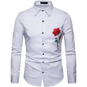 Venta al por mayor precio barato hombres casual bordado manga larga Polo cuello Streetwear más tamaño diferentes colores camiseta personalizada