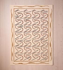 Alfombra de lana con mechones a mano de fusión orgánica personalizada, patrón abstracto moderno único, diseño artístico, juegos de alfombras de suelo hechas a mano personalizables - Product Image 6