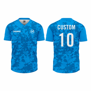 Camiseta de fútbol personalizada 100% poliéster tela camiseta de fútbol Club camiseta de fútbol - Product Image 2