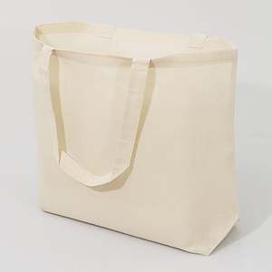 Large Cotton Grocery Tote Bags Eco-Friendly Recyclable <b>Beach</b> Bags Plain Letter Screen for Daily Food Advertising Gift Use-TG160 - Product Image 1
