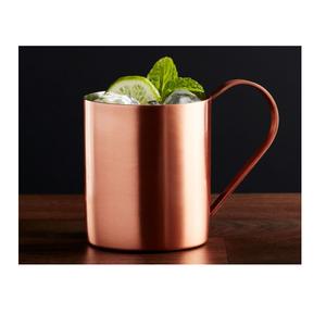 Taza de cobre Mule Moscow Mule de la mejor calidad con el mejor diseño de martillo Point Moscow Mule con mango dorado, tazas Moscow Mule de 14oz, exportador de India - Product Image 4
