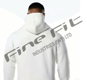 Sweat à capuche décontracté coupe ample pour hommes vente en gros de basiques en coton mélangé Streetwear pull de style simple pour la mode hivernale de tous les jours - Product Image 6