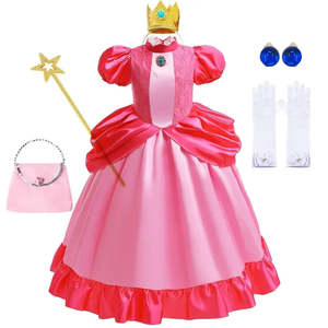 Costume de cosplay Princesse Rosalina Peach Daisy, design élégant de robe - Product Image 2