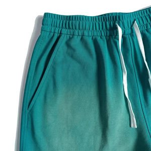 2026 New Arrival <b>Men</b> Green Acid Washed Fleece Casual <b>Shorts</b> With Drawstrings <b>For</b> Sale <b>Men</b> Printed Casual <b>Shorts</b> OEM Service - Product Image 4