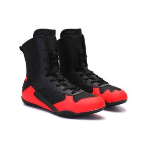 Botas de Boxeo de Alta Calidad con Parte Superior de Malla Transpirable, Cordones, Cuero/Cuero Sintético, Mantienen los Pies Frescos y Secos, Suela Ligera que No Deja Marcas - Product Image 3