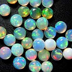 100% naturel éthiopien opale Cabochon Multi Flashy couleur jouer forme ronde taille libre précieux éthiopien opale Cabochons pour bijoux - Product Image 1