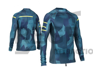 Maillots de compression pour la gym, manches longues, logo personnalisé, protection UV, Rashguard BJJ, Rashguard MMA sublimé pour hommes, livraison DHL, sublimation FEDEX, OEM - Product Image 6
