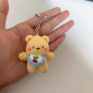 พวงกุญแจถักโครเชต์รูปสัตว์ทำมือน่ารัก Amigurumi พวงกุญแจถักกระเป๋าเป้สะพายหลังรถเสน่ห์ผลิตในเวียดนาม - Product Image 2