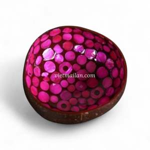 Tazón de Coco con Incrustaciones de Nácar Hecho a Mano, Patrón Personalizado al por Mayor, Fabricante de Vietnam - Product Image 5