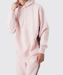 2025ชุดวอร์มผ้าฟลีซสำหรับผู้ชายผ้าคอตตอนสีทึบผ้า100% มีฮู้ดชุดเสื้อผ้าแนวสตรีทแวร์ผ้าไหมพิมพ์โลโก้สำหรับฤดูหนาว - Product Image 5