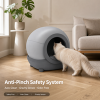 Bac à litière pour chat automatique autonettoyant et fermé, élimination automatique des odeurs, Arenero Automatico Litiere Chat