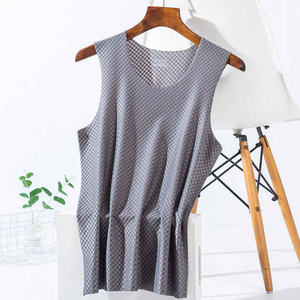 Camisetas sin mangas atléticas informales para hombre, tela elástica ligera con estampado elegante y bordado, ropa deportiva de verano para entrenamiento de gimnasia - Product Image 4