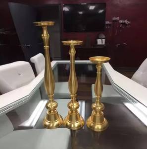 Candelabros de Metal Dorado para Decoración del Hogar, Portavelas de Hierro para Bodas, Portavelas para Velas de Té, Candelabros Navideños - Product Image 1