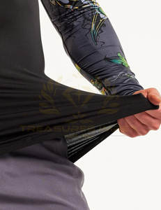 Custom <b>Men's</b> UV Protection Breathable Long Sleeve Rash Guard Fishing <b>Swim</b> Shirt with Compression Design <b>for</b> BJJ-Wholesale - Product Image 5