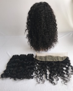 Peluca de Cabello Natural Rizado 100% Virgen de Templo Indio Camboyano de 16 Pulgadas, con Encaje HD 13x4, Cutícula Alineada, 250% de Densidad, Grado Superior 12A - Product Image 3