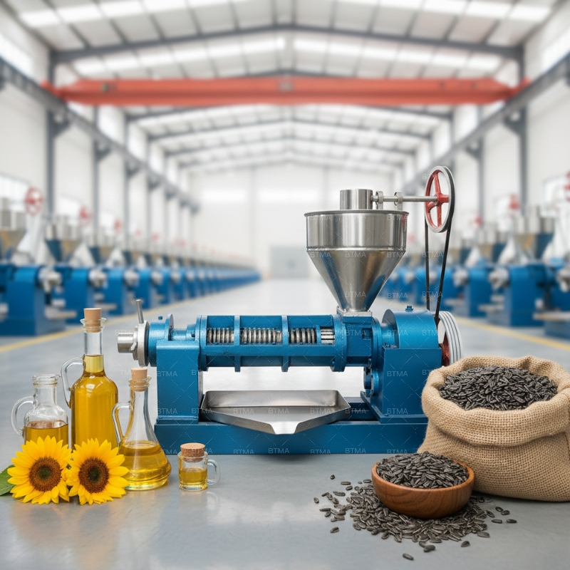 ZX-130 Oil Press for Bulk Oil Processing in Agro-Industrial Use