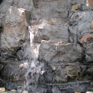 KNT Creations <b>Large</b> Corner Floor Stone Waterfall Rock Texture Fiberglass Handmade Weather Resistant Indoor <b>Ornaments</b> Garden - Product Image 1