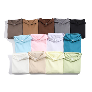 Wholesale100 % algodón 480 Gsm sudaderas con capucha Unisex pulóver de alta calidad para hombre en blanco Sudadera con capucha de lana de gran tamaño - Product Image 5