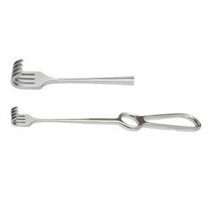 Retractor Volkman de 8,5 pulgadas, instrumento quirúrgico de 4 puntas, acero inoxidable alemán de alta calidad, uso médico certificado CE - Product Image 5