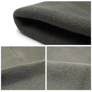 Gorro de invierno personalizado al por mayor 2025 para hombre, gorro de punto de algodón 100% de alta calidad, bordado de logotipo personalizado, Jacquard cálido común - Product Image 6