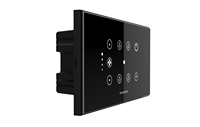 Interruptor táctil de pared WiFi inteligente, Panel de vidrio de 4 bandas con marco de metal, interruptor de luz eléctrica, interruptor inteligente Tuya