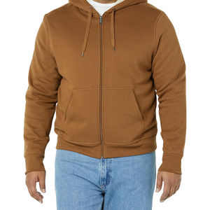 New Design Custom Logo Winter Comfortable Slim Street Wear Plain Solid Fashion <b>Men</b> <b>Zipper</b> <b>Hoodies</b> With OEM Service Wholesale - Product Image 4