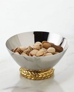 Modern Metal <b>3</b> Tier Serving Bowl Set Polished Finish Dishwasher Safe for Party Food Serving - Product Image 3