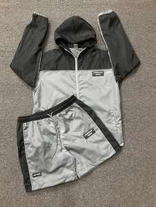 Low MOQ Customized Design <b>Zip</b> Up <b>Shirt</b> And Shorts Set Summer 2 Pcs Short Set Jogger 100% Nylon Tracksuit - Product Image 4