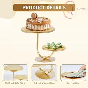 Soporte para Pasteles de Metal Duradero con Diseño Premium, Apto para Pastelerías, Cafeterías y Uso Doméstico - Product Image 4