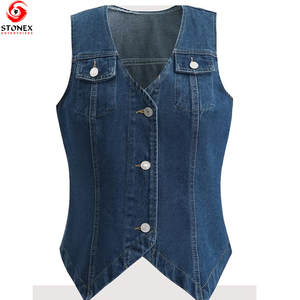 Vaqueros Vintage para Mujer, Ecológicos, de Primera Calidad, con Cierre de Botón, Bolsillo, Personalizables, Precio de Fábrica, MOQ Bajo - Product Image 1