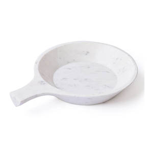 Bol de service en marbre blanc très demandé, au design artisanal unique, idéal pour la salle à manger à domicile et les hôtels – Prix usine en gros pour l'Inde - Product Image 6