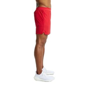 Pantalones Cortos Deportivos Rojos de Cintura Alta para Hombre, Secado Rápido, Transpirables, para Fitness, Correr, Entrenamiento, con Cierre de Cordón, 100% Poliéster - Product Image 3