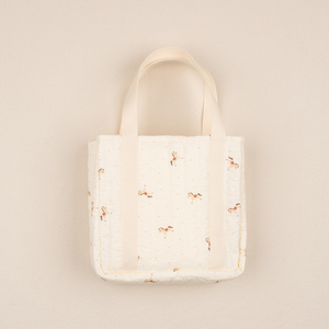 Sac de rangement pour couches Peekaboo Baby en tissu extérieur 100 % coton – Essentiels pratiques pour la naissance - Product Image 1