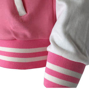 Venta en línea de los hombres más vendidos chaqueta de lona transpirable Letterman con logotipo frontal - Product Image 6