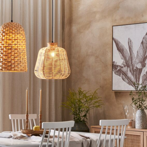 Abat-jour suspendus en rotin naturel rustique et moderne antique belles couvertures de bougies pour la décoration de la maison meilleur prix bambou indonésie - Product Image 6