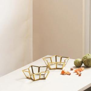 Bol décoratif en métal pour centre de table basse et accent de style et d'affichage d'intérieur de maison contemporaine - Product Image 2