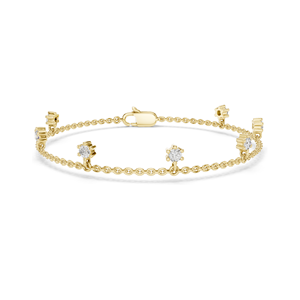 Pulsera con Diamantes de Laboratorio de 0.77 CT, Corte Floral Delicado, Diamantes CVD VVSVS EF, Oro de 18KT, 14KT, 10KT y Plata 925 con Moissanita - Product Image 2